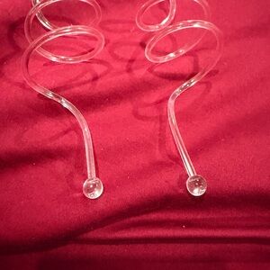 Elegant Clear Spiral Earrings